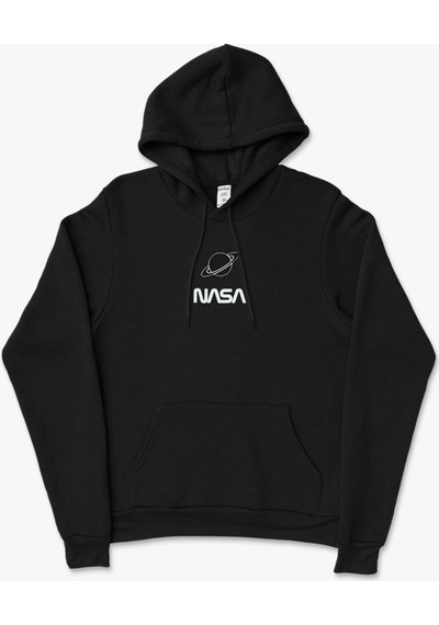 Startmore Relax&basic Jackalco 2 Iplik Iç Pamuklu Tam Kalıp Baskılı Hoodie Siyah Siyah