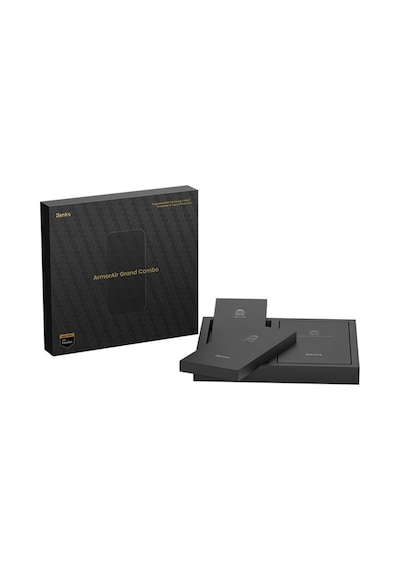 Galaxy Uyumlu Z Fold 7 Benks Armorair Armorgrid 3'lü Aksesuar Set Ön Arka Kevlar Kapak&ekran Koruyucu Siyah