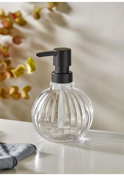 Buççin Online Mağaza Bubble Sıvı Sabunluk Şeffaf 350 Ml Cam Çok Renkli