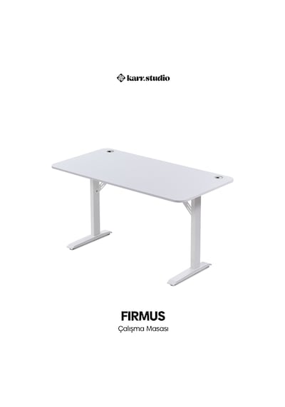 Firmus Dayanıklı Çalışma Masası - 160x80 - Beyaz