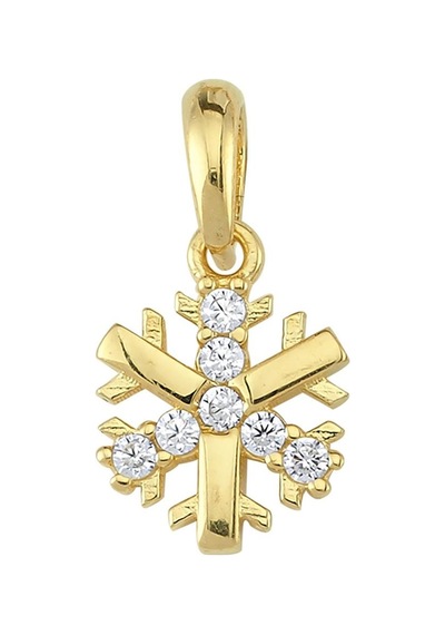 Goldkupe 14 Ayar Kar Tanesi Altın Kolye Ucu 0,77 Gr-3221