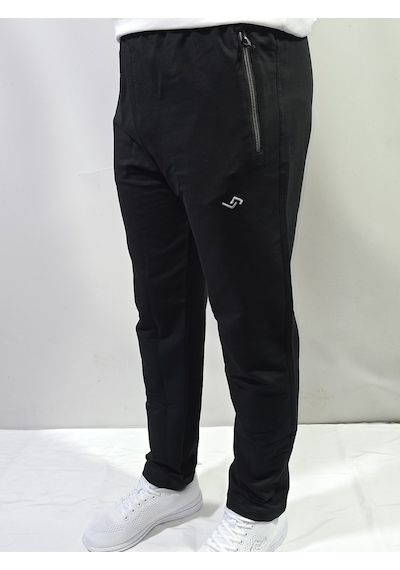 Jump Erkek Slim Fit Pamuklu 2 İplik Eşofman Altı Siyah