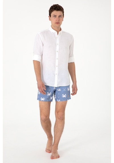 U.s. Polo Assn. Erkek Mavi Deniz Şortu 50299766-vr036 Mavi