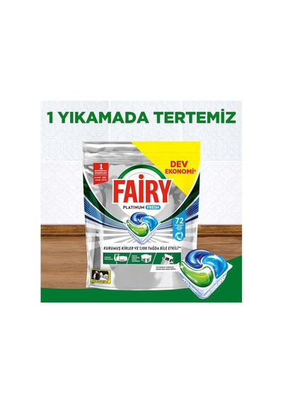 Fairy Platinum Fresh Bulaşık Makinesi Kapsülü 72 Yıkama