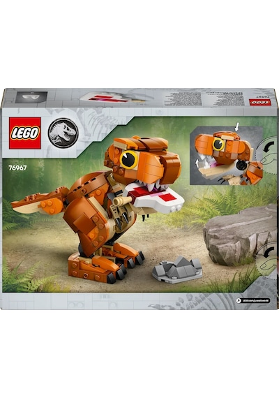 LEGO® Jurassic World Küçük Eatie: T. rex 76967 - 7 Yaş ve Üzeri Çocuklar için Dinozor İçeren Yaratıcı Oyuncak Yapım Seti (317 Parça)