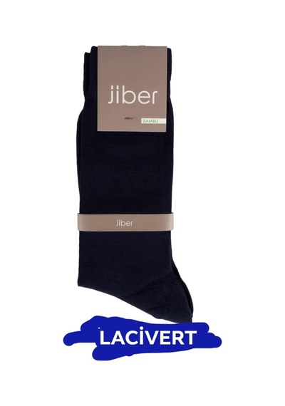 Jiber Erkek Likralı Bambu Uzun Soket Çorap Ç5500 - 12 Adet Lacivert