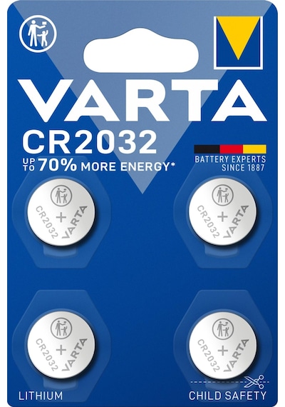 Varta Lityum Düğme Pil Cr2032 3v 4 Lü Paket