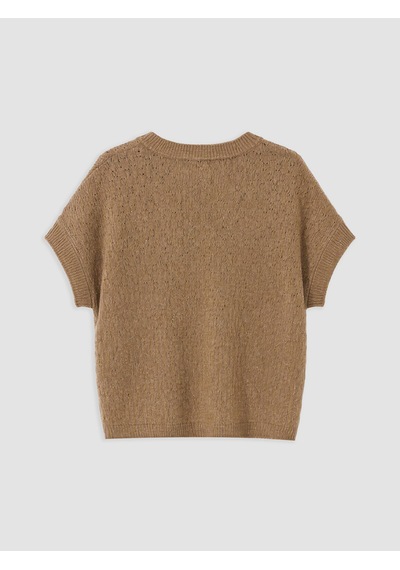 Lcw Everyday Kahverengi Oversize Kadın Triko Süveter