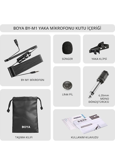 Boya By-m1 Yaka Mikrofonu