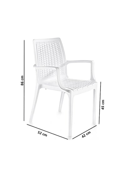 Sy-2524 Örgü Desenli Rattan Bahçe Koltuk Sandalye 4'lü Set