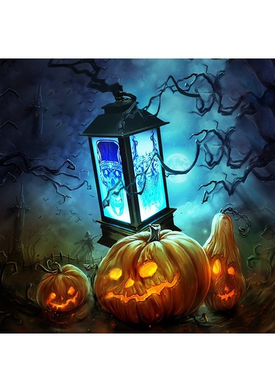 Halloween Korku Işığı Pilli Led Fener, 15cm X 5cm X 1 Adet 0-99