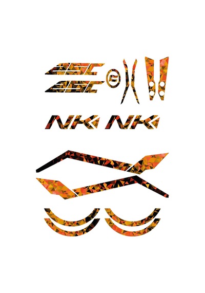 Cf Moto Nk250 Orange Triangle Tam Takım Model Sticker Modeli