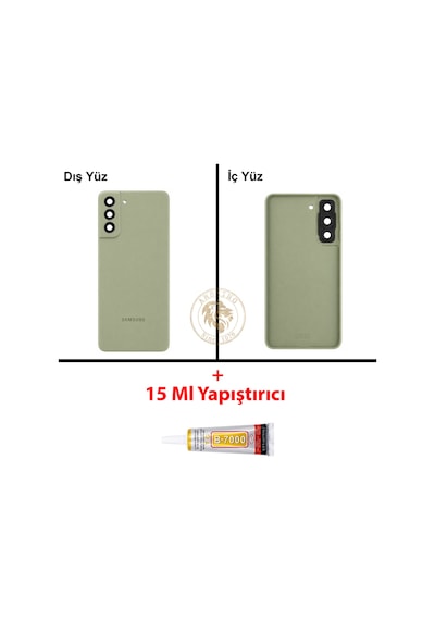 Samsung Galaxy S21 Fe Yeşil Uyumlu Arka Kapak + Yapıştırıcı