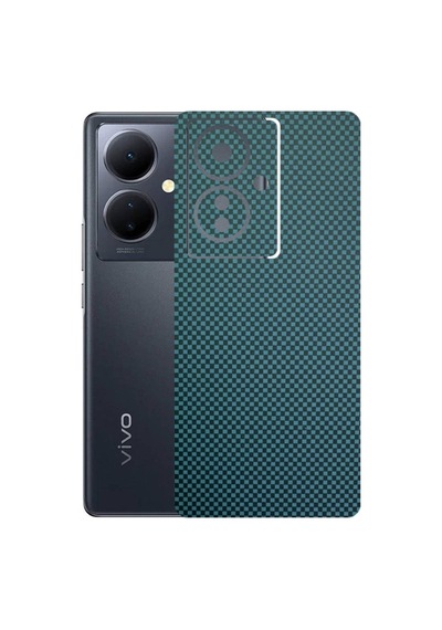 Kapps Vivo V29 Lite İle Uyumlu Fiber Serisi Premium Arka Kapak Kaplama Kenarlar Yoktur
