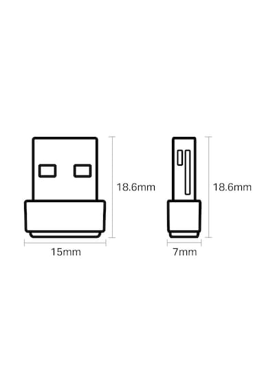 Tp-Link Archer T2U Nano Ac 600 Nano Wi-Fi USB Adap Archer T2U Nan