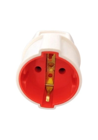 Arvia Topraklı Dişi Fiş Beyaz Tekli Seyyar Uzatma 16 Amper 220 Volt Ip20