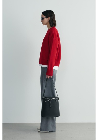 Suud Collection Kırmızı Bella Oversize Kazak