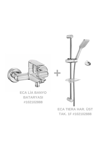 Eca Lia Banyo Bat.-102102888,eca Tiera Ban.üst Tak. Gri