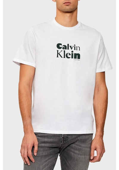 Calvin Klein Erkek T Shirt Lv04rd820g Yaa Beyaz Beyaz