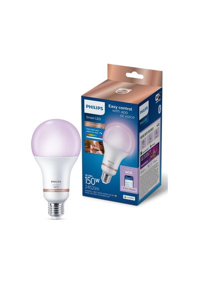 Philips Smart Lighting Led Ampul A80 E27 150w Eşdeğer Rgb - Google Home, Alexa, Homekit Ve Matter Uyumlu Çok Renkli