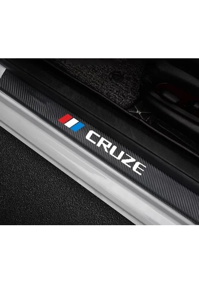 Cruze Eşik Kaplama Sticker Karbon M Model 4 Lü Hb/sedan