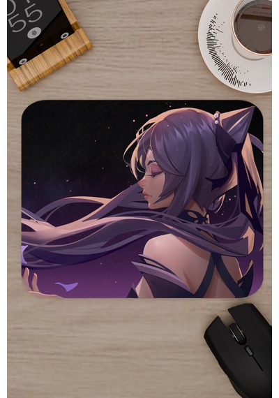Keqing Genshin Impact Anime Gacha V5 - 22x18 Gaming Mouse Pad Fare Altlığı