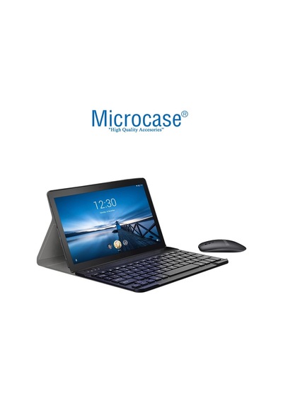 Lenovo Uyumlu Tab M10 Tb-X605Fc Bt Klavye Mouse + Standlı Kılıf - Bkk6