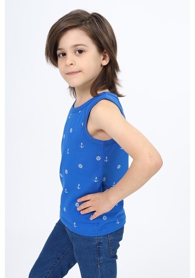 Toontoy Kids Toontoy Erkek Çocuk Baskılı Atlet Saks