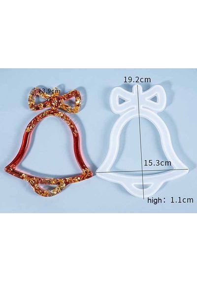 Epoksi Reçine Silikon Kalıp İthal Kapı Süsü Noel Silikon Kalıp Hb4521-0099