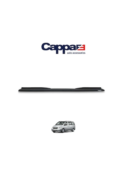 Cappafe Mercedes Vito W640 Arka Tampon Eşiği Koruma Abs Mat Si N11.9047