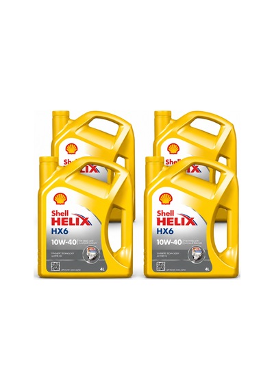 Shell Helix Hx6 Motor Yağı 10w-40 4 Adet X 4 L