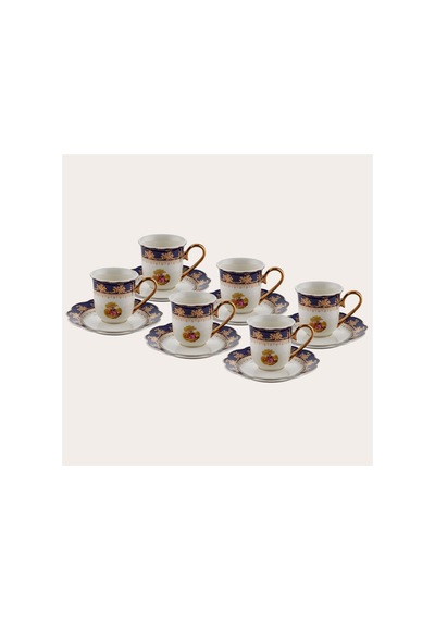 Wınterlıng Porzellan 23067-4 Lady Blue 6'lı Kahve Fincanı Çok Renkli