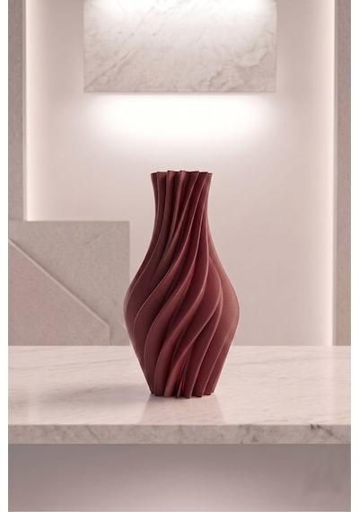 Suna Vazo 20 Cm - Sarmal Dekoratif Vazo, Kuru Çiçek Pampas Otu İçin Salon Konsol Sehpa Süsü, Ev Dekorasyon Hediyelik Ahenk Tasarım Bordo Suna Vazo 20 Cm - Sarmal Dekoratif Vazo, Kuru Çiçek Pampas Otu İçin Salon Konsol Sehpa Süsü, Ev Dekorasyon Hediyelik Ahenk Tasarım Bordo