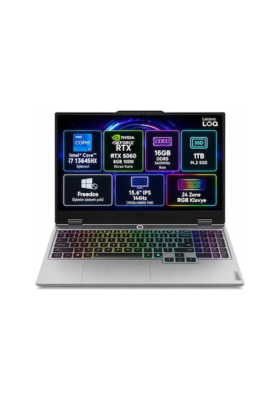 Lenovo LOQ 15IRX10 83JE01BETR i7-13645HX 16 GB 1 TB SSD RTX5060 15.6" Free Dos Dizüstü Bilgisayar