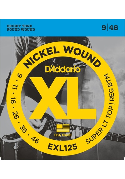 D'addario Exl125 Xl Nickel Serisi Elektro Gitar Tel Seti Super Light Top/regular Bottom - 09-46 - Nickel Wound