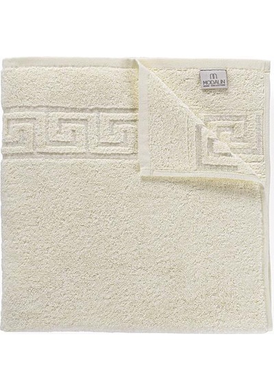 Pamuk Tekli Jakarlı Yumuşak Havlu Grek - 70 X 140 Krem