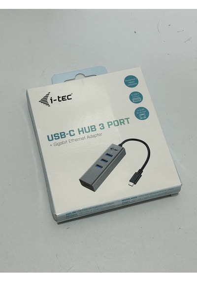 İ-tec Type-c Metal Hub 3 Port + Gigabit Ethernet Adaptör