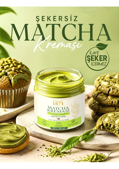 Matcha Kreması İlave Şeker İçermez %2,3 Matcha 200 G