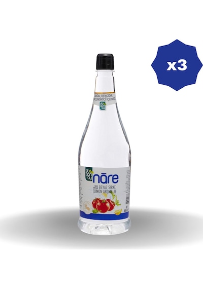 Doğanay Nare Pet Beyaz Sirke 1000 Ml - 3 Adet