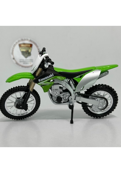 Kawasaki Kx 450f 1:18 Diecast Model Motosiklet Lisanslı Metal Maket Oyuncak