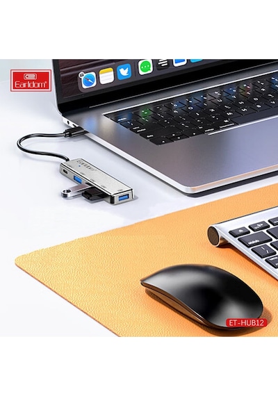 Earldom Hub12 Tak Çalıştır 40cm 4 Adet Usb 2.0 Ve 1 Adet Type M414