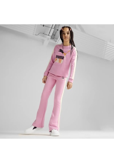 Puma Flared Sweatpants Tr Pembe Çocuk Eşofman Altı