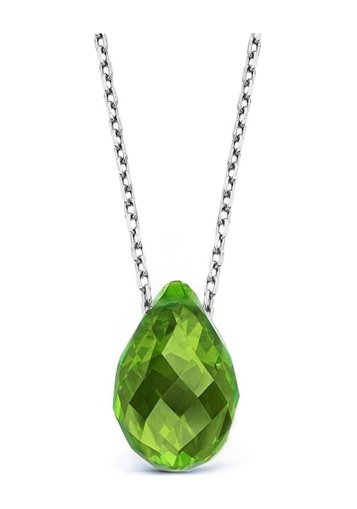 Argentum Concept - Kristal Peridot Taşlı Gümüş Kolye
