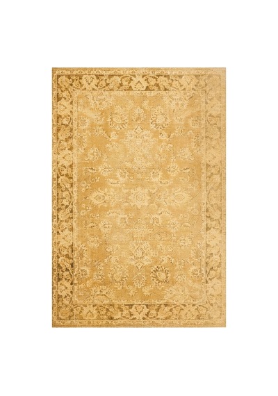 Kartela Halı Lino Halı Jüt Taban Dokuma Halı Hardal Sarısı - 100 X 150 Cm