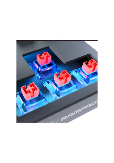 Rampage YORU TKL Type-C Bağlantılı OUTEMU Red Swich Q Mekanik Gaming Oyuncu RGB Klavye