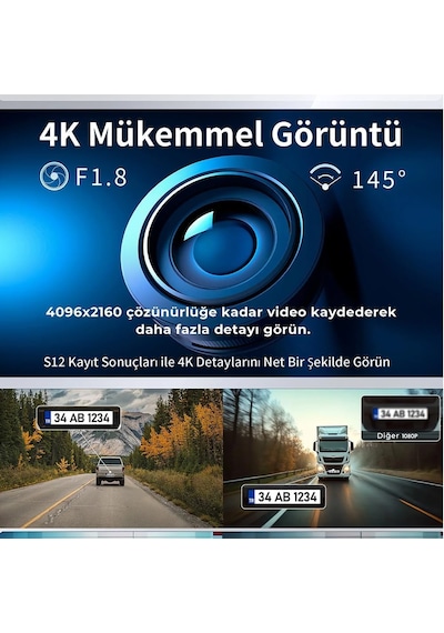 S12 4k Araç Kamerası