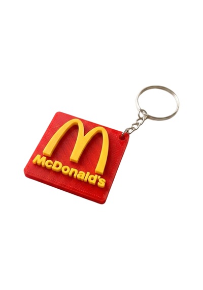 Mcdonald's Logolu 3d Baskı Anahtarlık - İkonik "m" Tasarımlı Çanta Ve Anahtar Aksesuarı