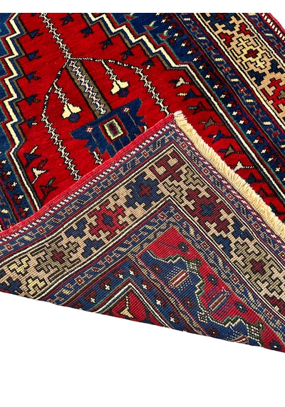 El Dokuma Sıfır Taşpınar Halısı Seccade 110x188 Kök Boya Namazlık