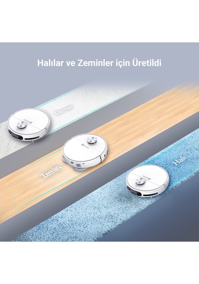 Ezvız RS20 Pro 65 W Robot Süpürge Beyaz