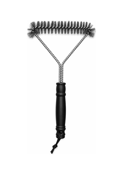Barbekü Ve Mangal Temizleme Fırçası, Izgara Teli Ve Pişirme Yüzeyi Temizliği İçin Üçgen Başlıklı Siyah Saplı, 30 X 16,5 Cm